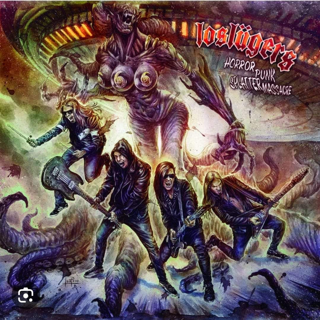 Los Lügers- HORROR PUNK SPLATER MASSACRE- EP Vinilo